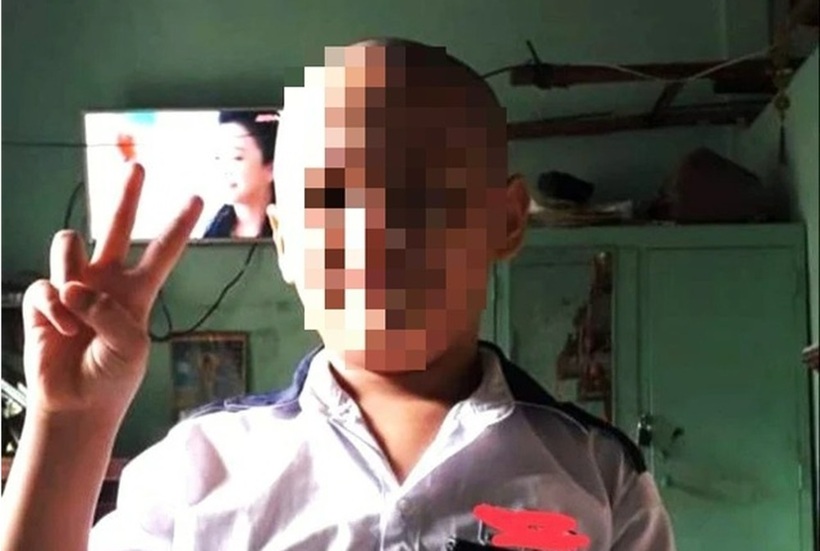 Nam sinh lớp 7 trước khi mất tích. Ảnh: Người lao động