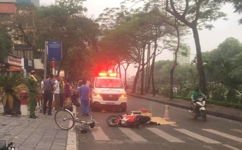 Hiện trường xảy ra vụ tai nạn. Ảnh: VOV.