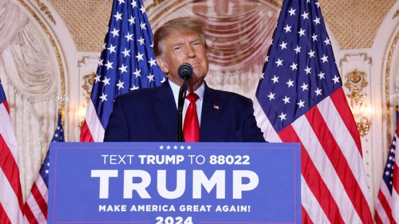 Ông Donald Trump lưỡng lự về khả năng chấp nhận kết quả bầu cử Tổng thống Mỹ 2024. Ảnh: France 24