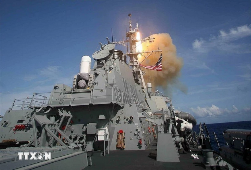 Tên lửa SM-3 được phóng thử nghiệm từ hệ thống Aegis trên tàu khu trục USS Decatur
