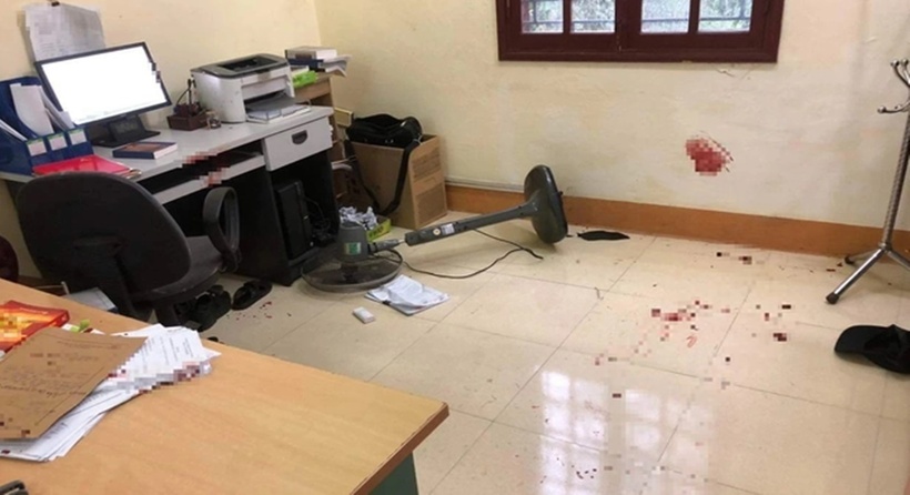 Người đàn ông xông vào phòng làm việc và đâm Phó Chánh án TAND huyện Cam Lộ trọng thương. (Ảnh: NLĐ)