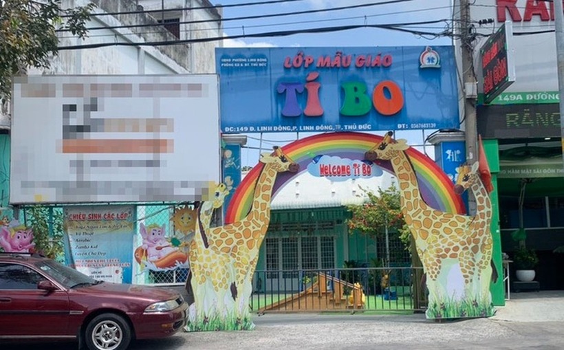 Bên ngoài lớp Mẫu giáo Tí Bo. Ảnh: Dân Trí