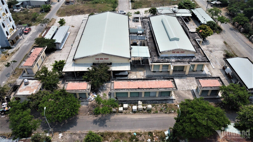 Chợ Hòa Phát được xây dựng năm 2016, trên diện tích 4.000m2 với mức đầu tư 10 tỷ đồng. Ảnh: Vietnamnet