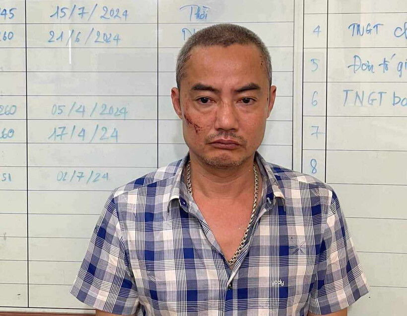 Tài xế Nguyễn Mạnh Hà bị bắt. Ảnh: VietNamnet.