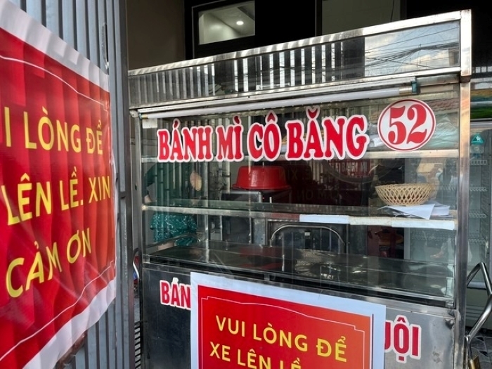 Tiệm bánh mì cô Băng ở TP. Long Khánh. Ảnh: Người lao động