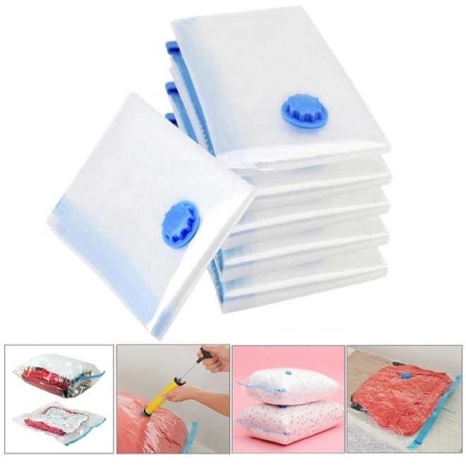 Sử dụng túi chân không để đồ dạc của bạn được gọn gàng hơn.