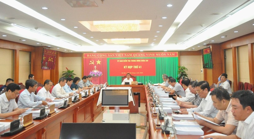 Toàn cảng kỳ họp thứ 41 của Ủy ban Kiểm tra Trung ương. Ảnh: UBKT Trung ương