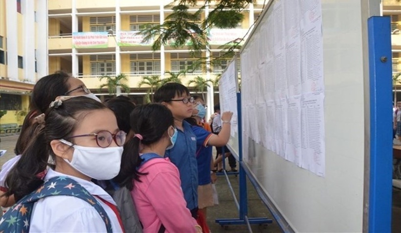 Học sinh tham dự thi khảo sát vào lớp 6 Trường THPT chuyên Trần Đại Nghĩa các năm trước. (Ảnh: Lao động)