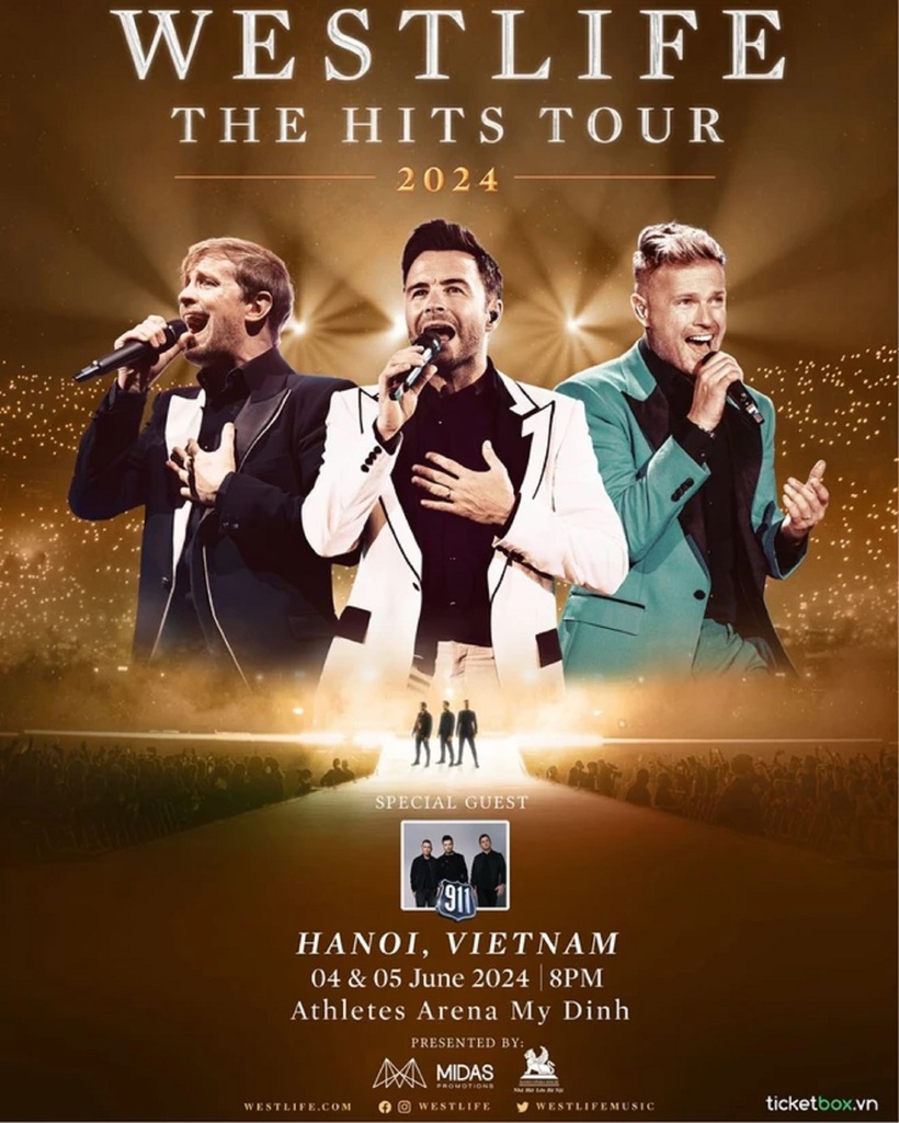Westlife thông báo trở lại Việt Nam