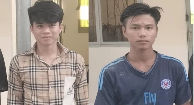 Hai nghi phạm giết người ở Vĩnh Long bị bắt ngay trong đêm. (Ảnh: Công an)