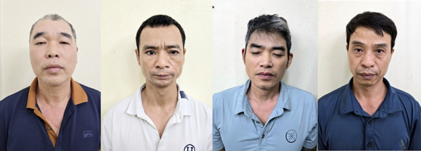 4 bị can trong vụ án. Ảnh: Dân Trí.