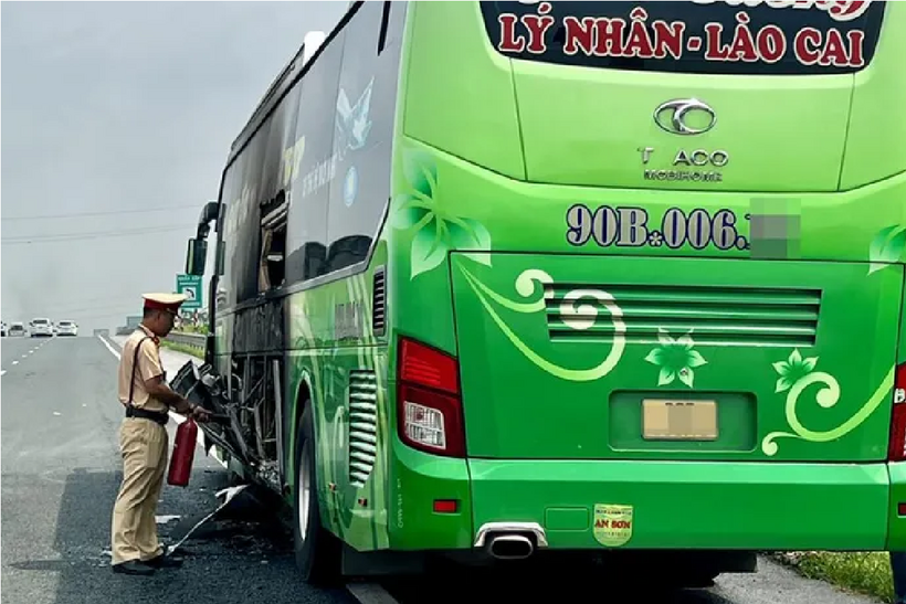 Hiện trường xảy ra vụ tai nạn. Ảnh: Báo Công lý.
