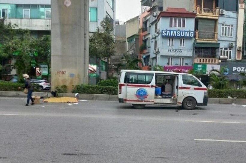 Hiện trường xảy ra vụ tai nạn. Ảnh: Báo Sức khỏe và Đời sống.