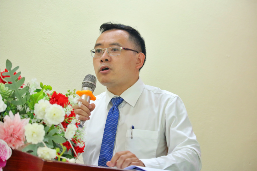 Hà Huy Từ - Giám đốc Trung tâm tư vấn pháp luật cho người nghèo và phát triển cộng đồng (LAC), Hội Luật gia Việt Nam thông báo kết quả thực hiện đề án.