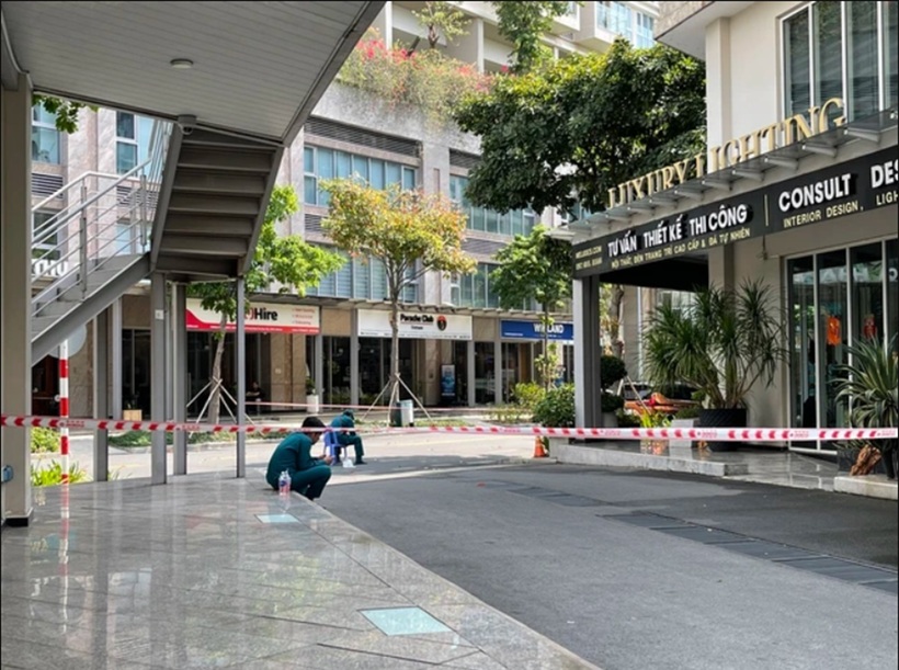 Khu vực xảy ra vụ án mạng. Ảnh: Người lao động.