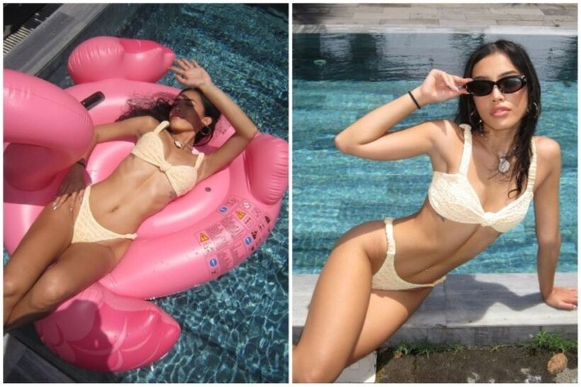 Lilthu sở hữu body 0% mỡ thừa, vòng eo phẳng lì, cơ bụng săn chắc.