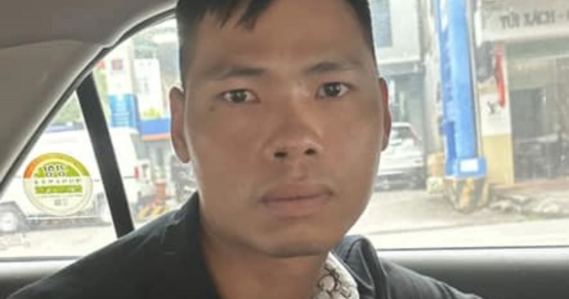 Nguyễn Bá Phúc bị lực lượng chức năng bắt giữ. (Ảnh: Công an Mỹ Hào)