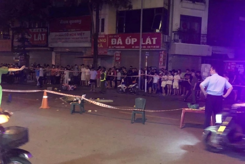 Hiện trường xảy ra vụ tai nạn. Ảnh: Báo Người lao động.