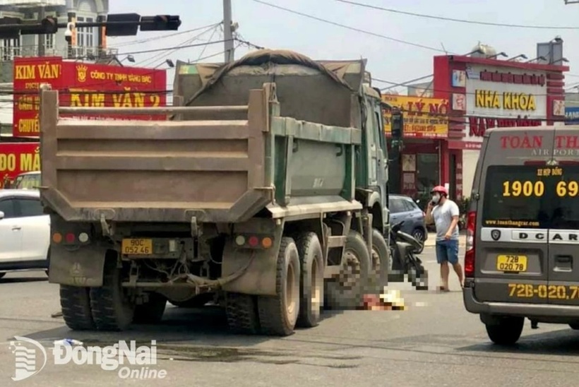 Hiện trường xảy ra vụ tai nạn. Ảnh: Báo Đồng Nai.