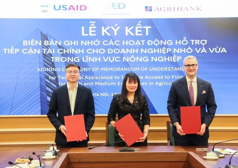 Agribank và Cục phát triển doanh nghiệp cùng Dự án IPSC ký biên bản ghi nhớ hợp tác