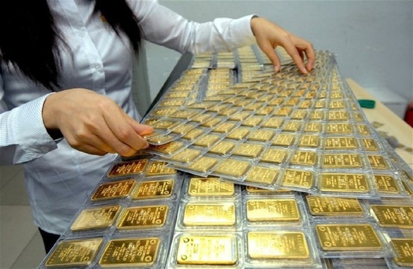 Giá vàng SJC tăng cao kỷ lục.