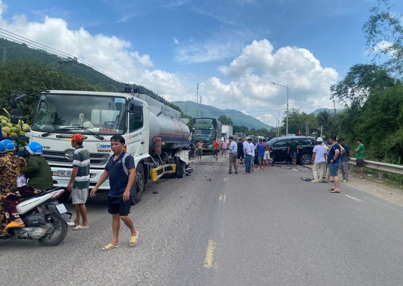 Hiện trường vụ tai nạn. Ảnh: VTC News