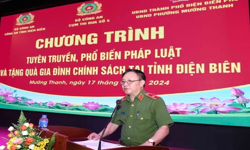 Thiếu tướng Nguyễn Ngọc Quang, Phó Cục trưởng Cục Cảnh sát điều tra tội phạm về ma túy phát biểu tại chương trình.