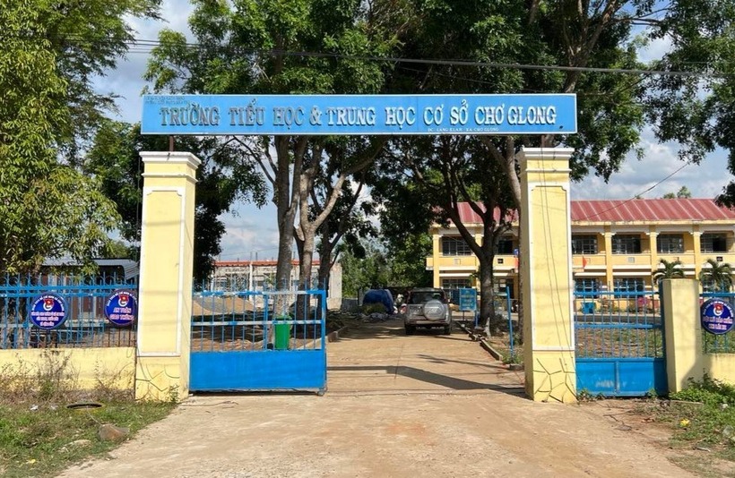 Trường TH&THCS Chơ Glong. Ảnh: Dân Việt