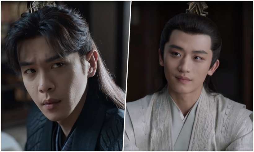 Biểu cảm của Phạm Nhàn và Ngôn Băng Vân khi biết chuyện cá quý được bán trở lại Ty Kiểm nghiệm rau quả.