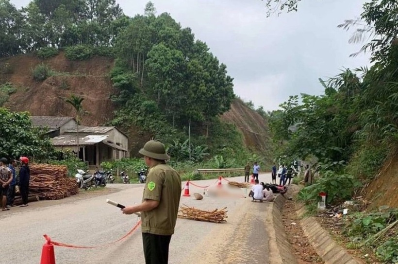HIện trường xảy ra vụ tai nạn. Ảnh: Báo Giao thông.