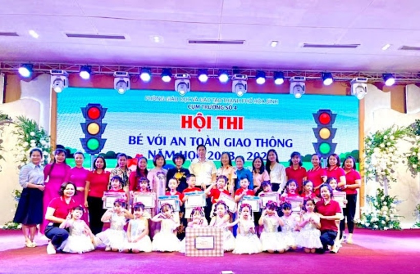 Trường mầm non Tân Hòa A đạt giải nhất hội thi “Bé với An toàn giao thông”