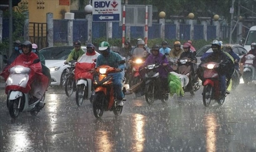Từ đêm nay (19/5) miền Bắc có khả năng mưa rất to, đề phòng lốc, sét, mưa đá. Ảnh minh hoạ