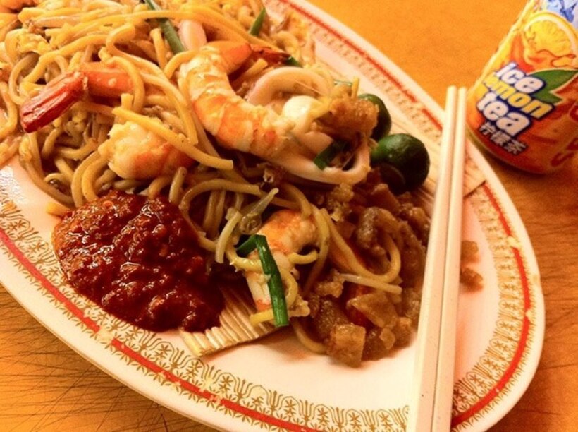 Hokkien Prawn Mee - Mì xào khô.