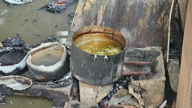 Nguyên nhân gây ra đám cháy. Ảnh: Hà Nội mới