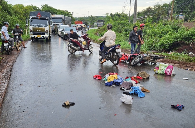 Hiện trường vụ tai nạn. Ảnh: Vietnamnet