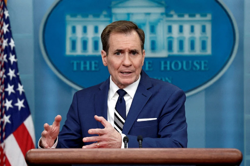 Người phát ngôn Hội đồng An ninh Quốc gia Nhà Trắng John Kirby. Ảnh: REUTERS