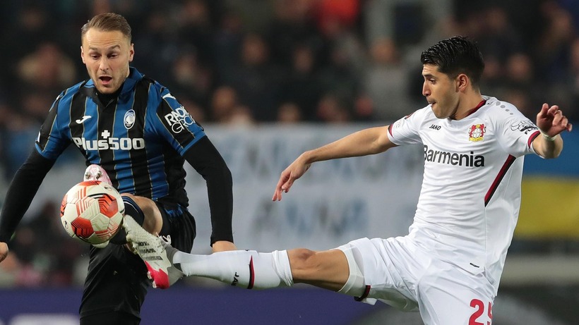 Trận đấu giữa Bayer Leverkusen và Atalanta.