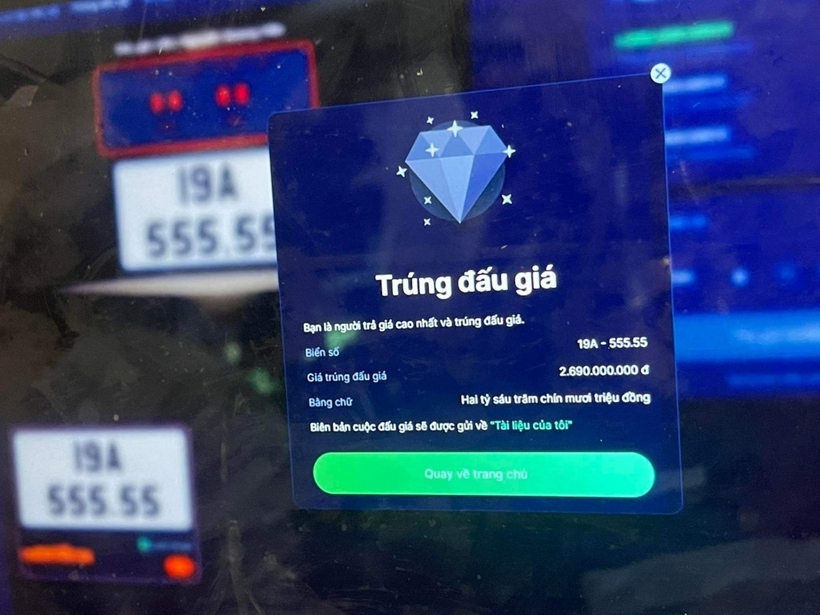 Phiên đấu giá thứ tư sẽ có gần 340.000 biển số ô tô lên sàn. Ảnh minh họa.