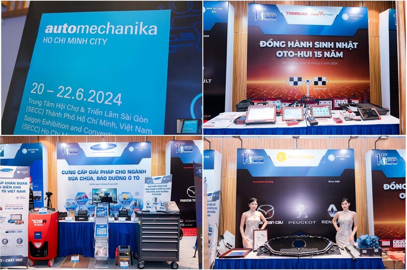 Thành viên tham gia còn được trải nghiệm các sản phẩm trong ngành kỹ thuật và dịch vụ ô tô thông qua các gian hàng của nhà tài trợ.