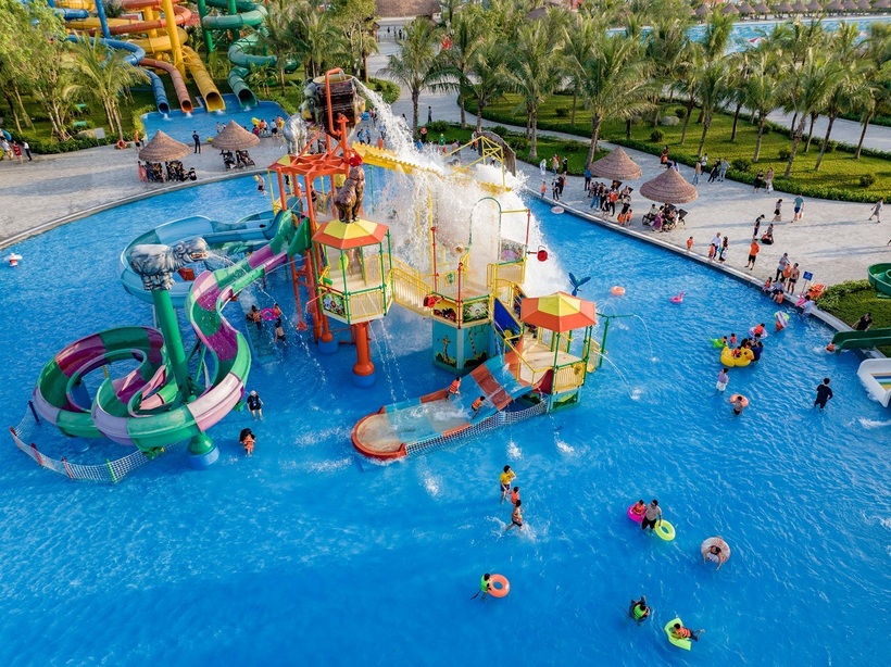 Công viên nước mini - mảnh ghép sắc màu cho hệ tiện ích hoàn hảo của Vinhomes Golden Avenue (Hình minh họa)