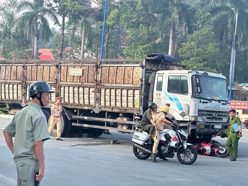 Hiện trường vụ tai nạn. Ảnh: Giao Thông