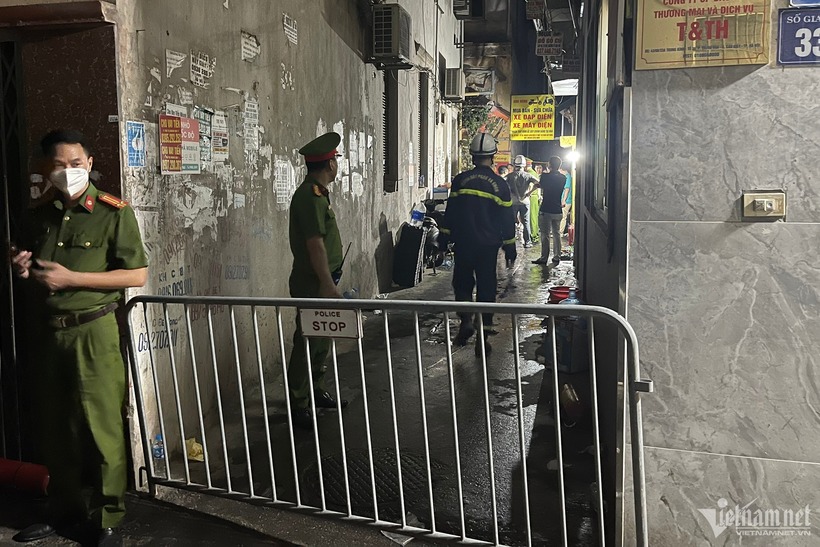 Hiện trường được phong tỏa