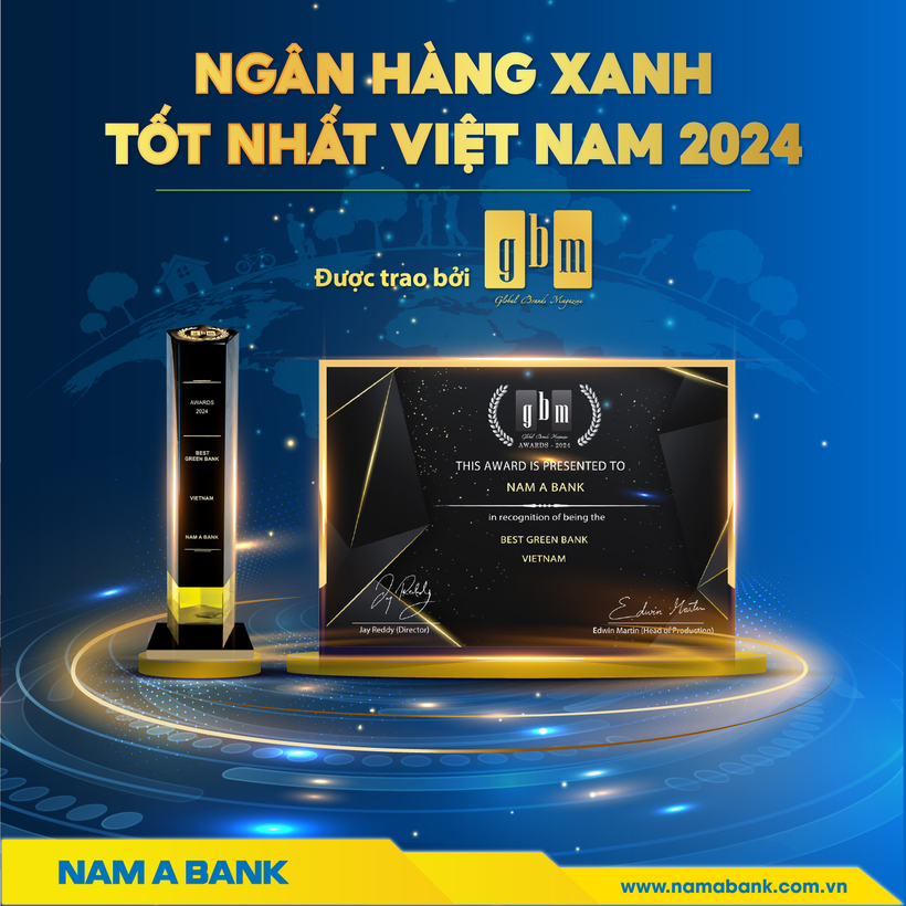 Nam A Bank - Ngân hàng xanh tốt nhất Việt Nam 2024 - 1