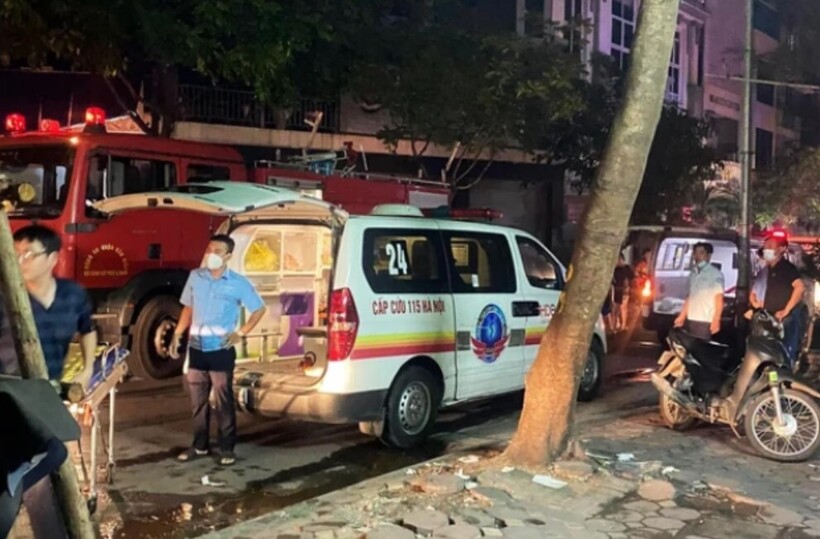 Trung tâm chỉ huy đã điều động 9 kíp cấp cứu đến hiện trường tham gia cấp cứu cho các nạn nhân. Ảnh: Báo Sức khỏe và Đời sống.