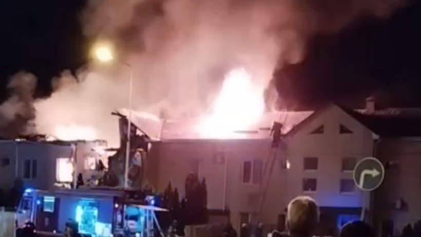 Một công trình bị hư hại do bị Ukraine không kích ở vùng Belgorod của Nga.