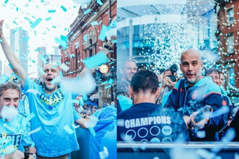Pep Guardiola và các học trò tỏ ra thoải mái khi buổi diễu hành diễn ra. Guardiola phát biểu: "Mùa giải này thật tuyệt vời và hành trình thật sự tốt. Đội bóng thi đấu với phong độ phi thường, không thua một trận nào ở Champions League (thất bại trước Real Madrid ở tứ kết sau loạt luân lưu ). Chúng tôi sẽ trở lại với phiên bản tốt nhất có thể". Dù vậy, có vẻ như quãng thời gian của Guardiola tại sân Etihad đang dần đi đến hồi kết. Truyền thông Anh cho hay Guardiola dự kiến rời Man City vào hè năm 2025, sau khi hợp đồng hiện tại hết hạn.