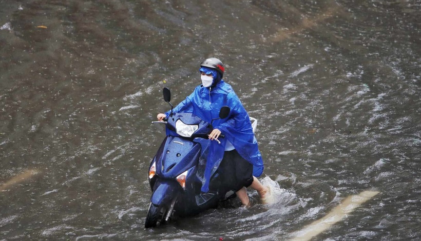 Thời tiết Hà Nội sắp bước vào đợt mưa kéo dài. (Ảnh: VietnamNet)