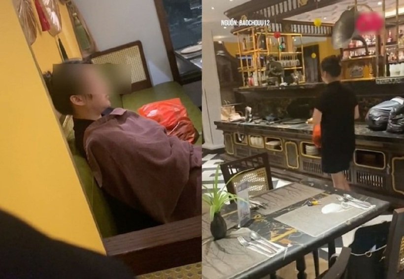 Gần 12h đêm, đã quá giờ đóng cửa của nhà hàng nhưng cô gái vẫn kiên quyết không thanh toán.