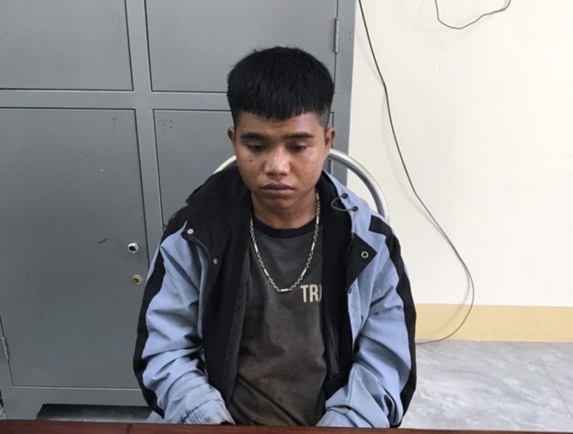 Đối tượng A Tụ tại cơ quan điều tra. Ảnh: Công an tỉnh Kon Tum