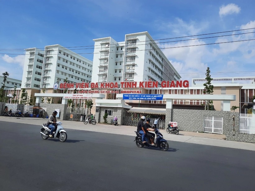 Bệnh viện Đa khoa Kiên Giang, nơi T. đang điều trị. (Ảnh: Giao thông)